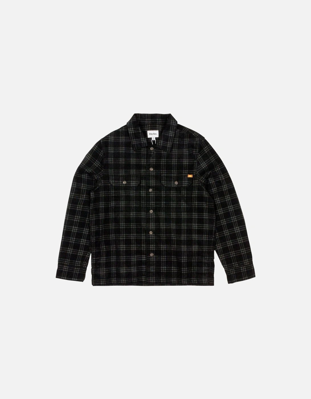 Cord Check Over Shirt - Black, 6 of 5