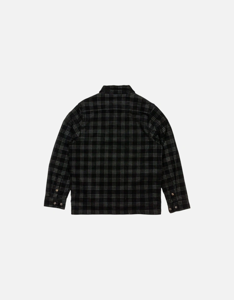 Cord Check Over Shirt - Black