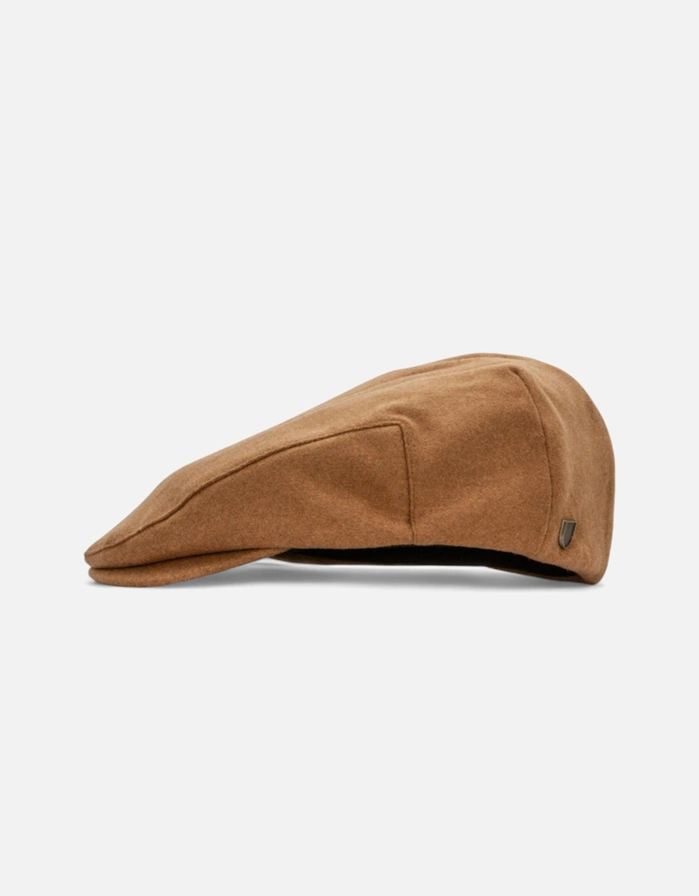 Hooligan Flat Cap - Camel Melton Wool