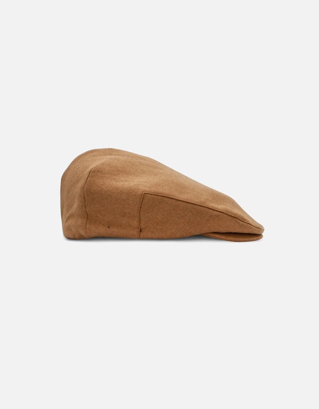 Hooligan Flat Cap - Camel Melton Wool