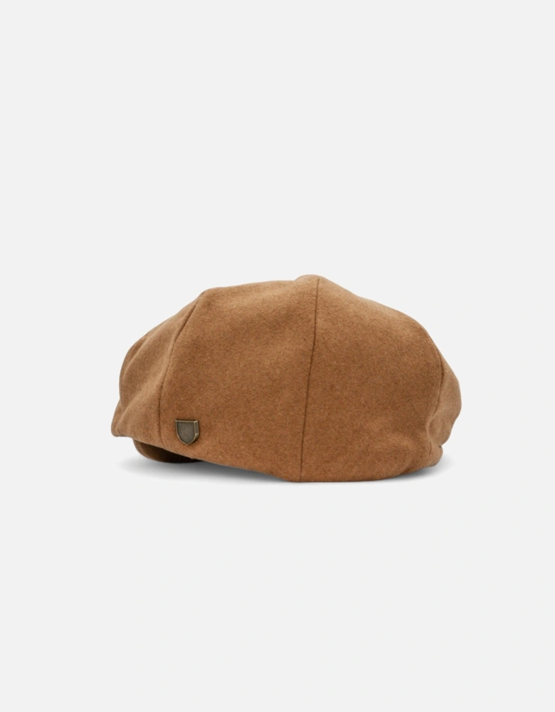Hooligan Flat Cap - Camel Melton Wool