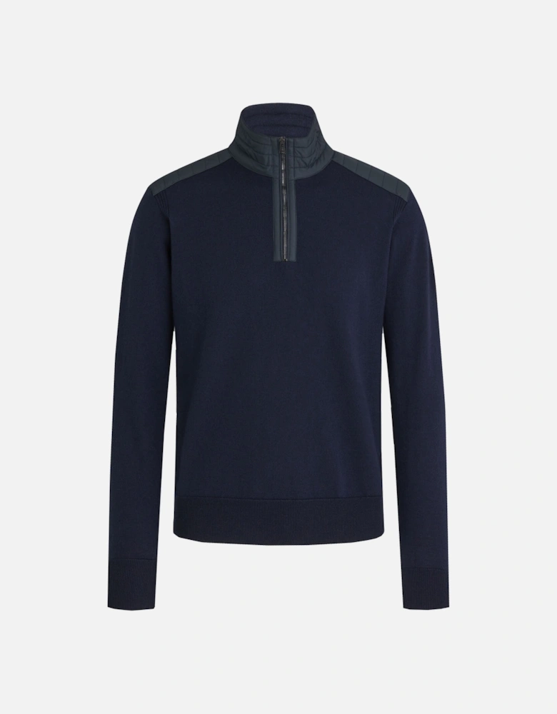 Kilmington Half Zip Knitwear Washed Navy