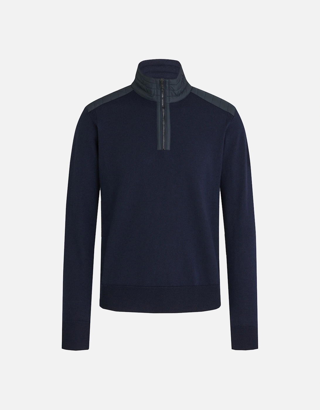 Kilmington Half Zip Knitwear Washed Navy, 4 of 3