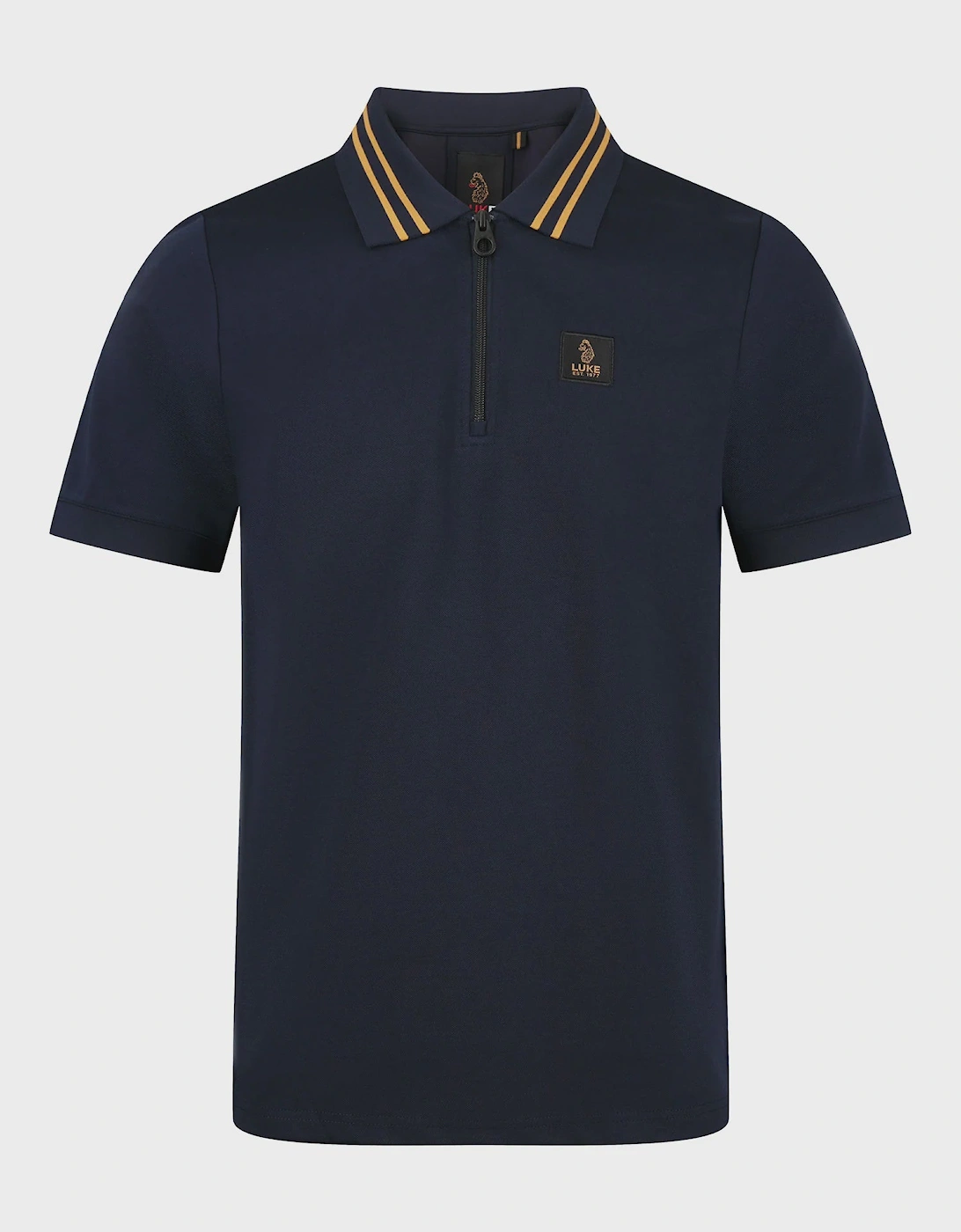 Luke1977 Throop Zip Polo Shirt - Dark Navy, 5 of 4