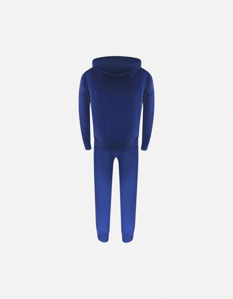 Navy Blue Zip-Up Hoodie And Track Pants Set