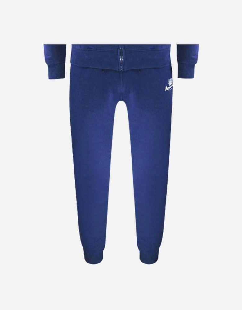 Navy Blue Zip-Up Hoodie And Track Pants Set