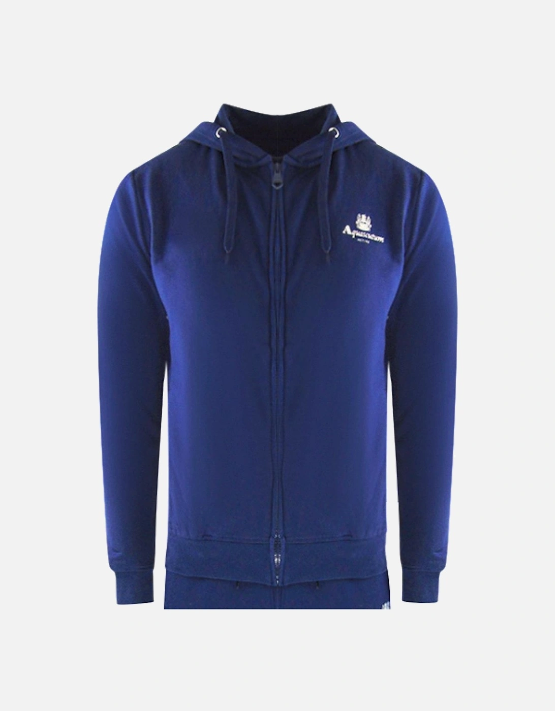 Navy Blue Zip-Up Hoodie And Track Pants Set