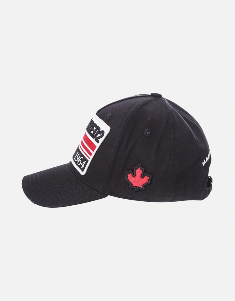 Since 1964 Embroidered Logo Black Cap