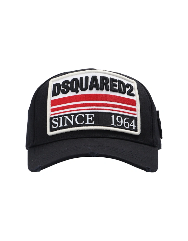 Since 1964 Embroidered Logo Black Cap