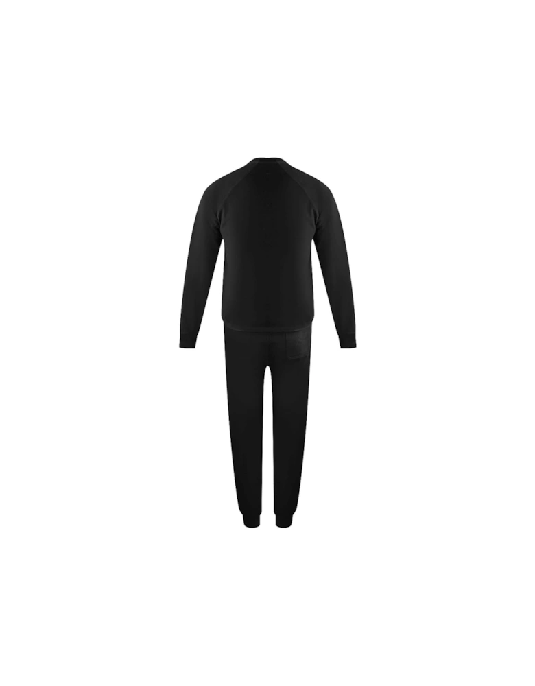 Old School Crewneck Black Track Pants Set