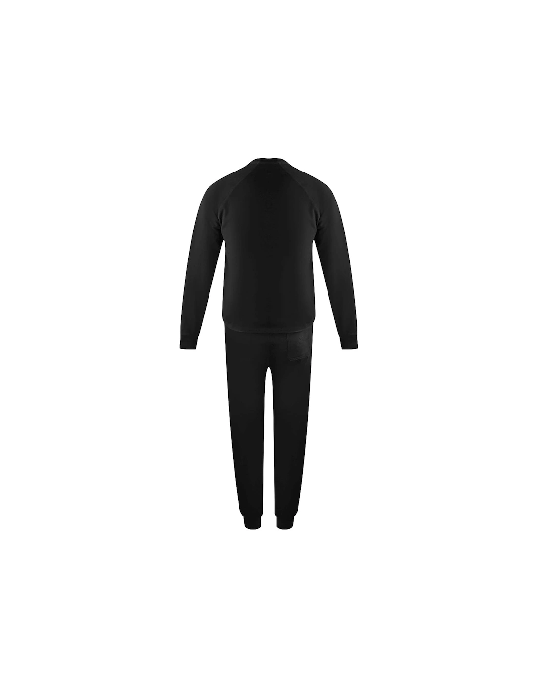 Old School Crewneck Black Track Pants Set