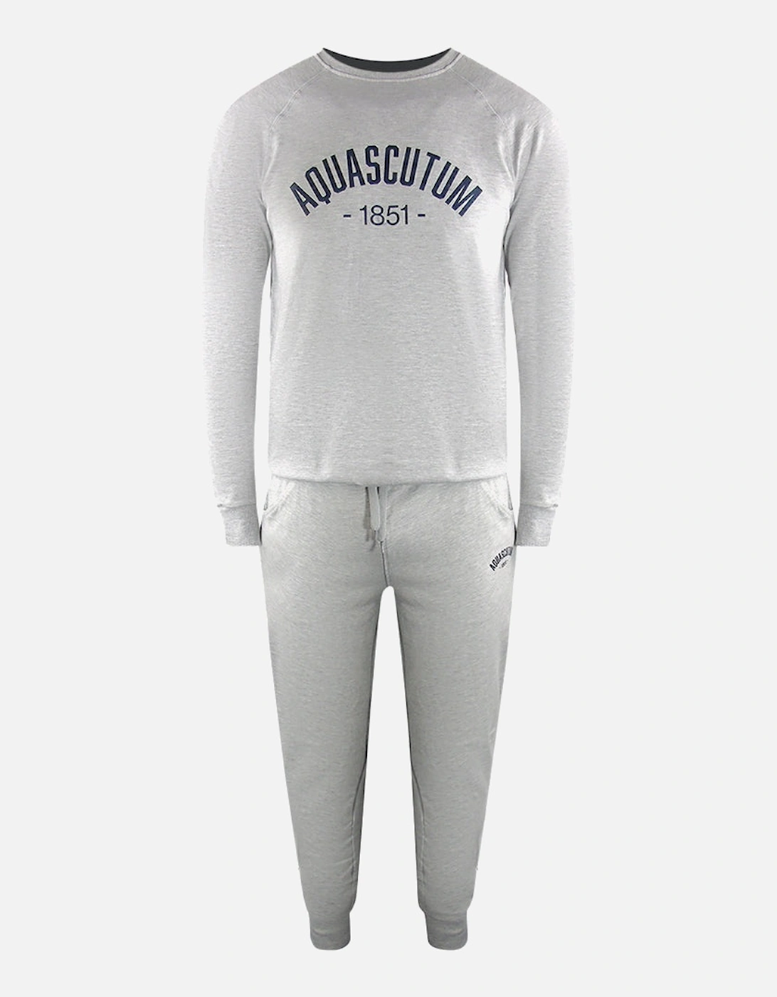 Old School Crewneck Grey Track Pants Set, 5 of 4