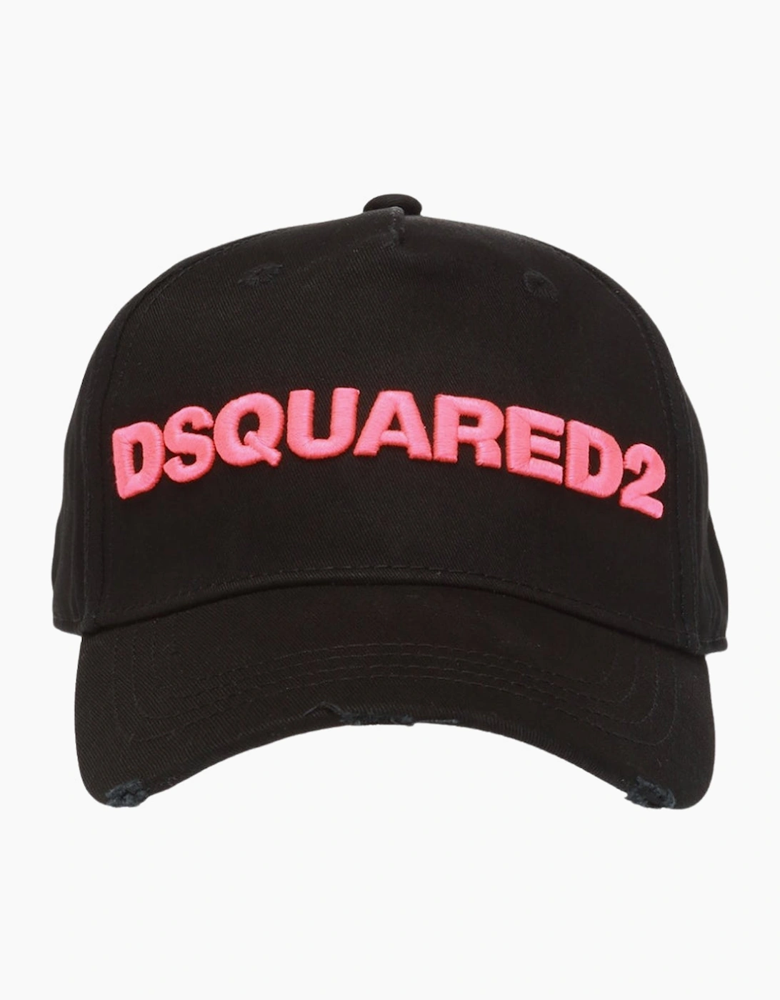 Dsquared2 Men's Black Pink Logo Cap - Size: One Size