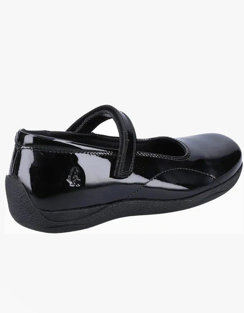 ARIA Girls School Shoes Black Patent