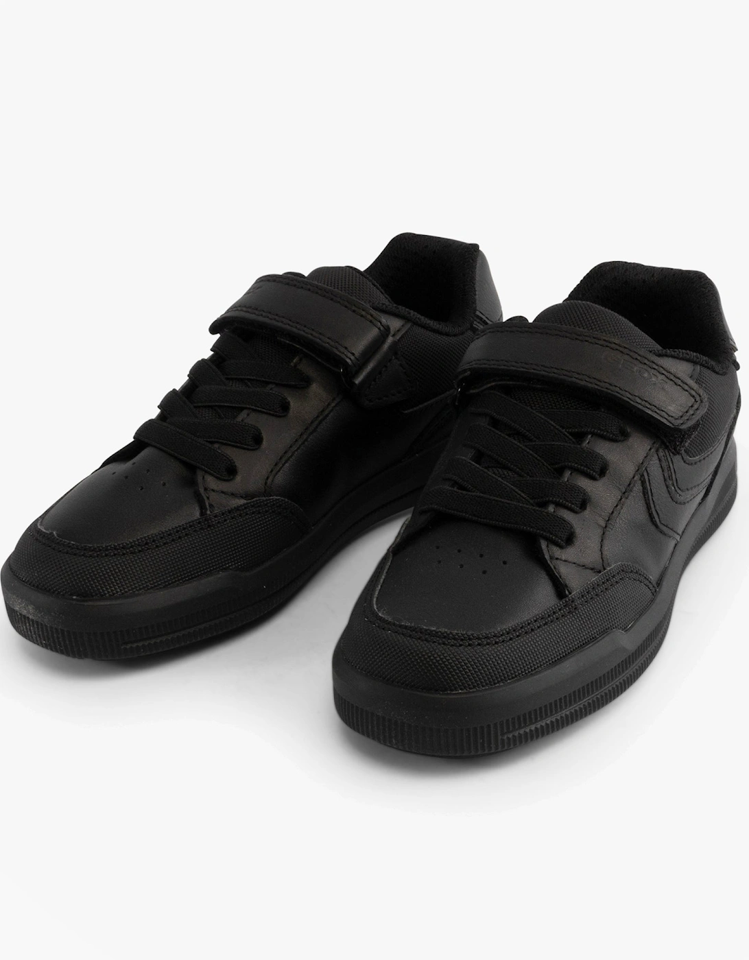 J ARZACH Boys School Shoes Black
