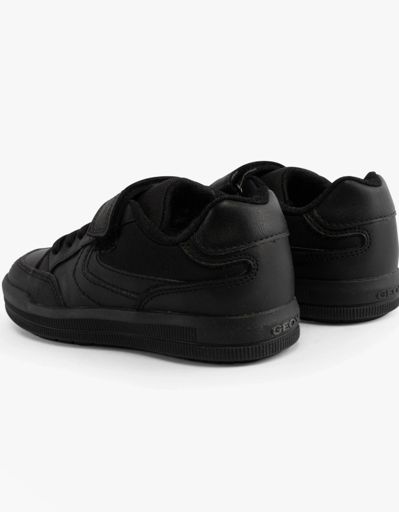 J ARZACH Boys School Shoes Black