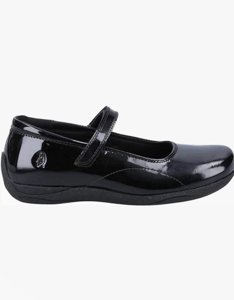 ARIA Girls School Shoes Black Patent