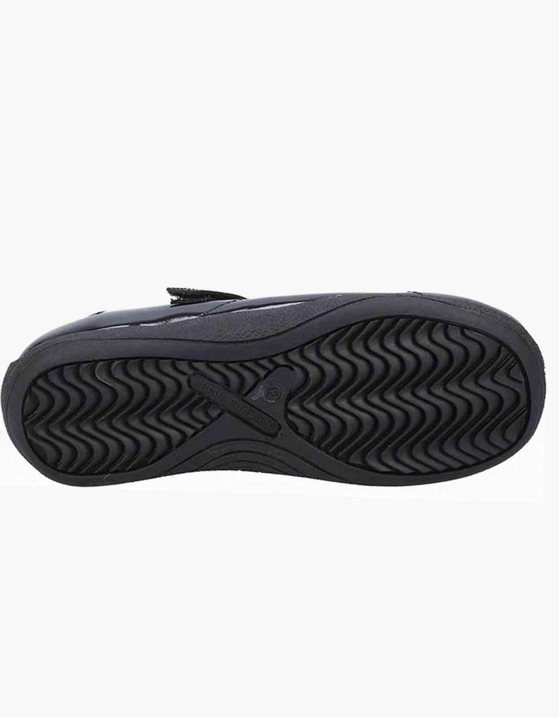 ARIA Girls School Shoes Black Patent