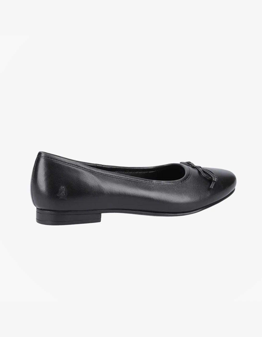 Hush Puppies Girls Black  Evie Leather School Shoes - Size UK 3 Older Kids