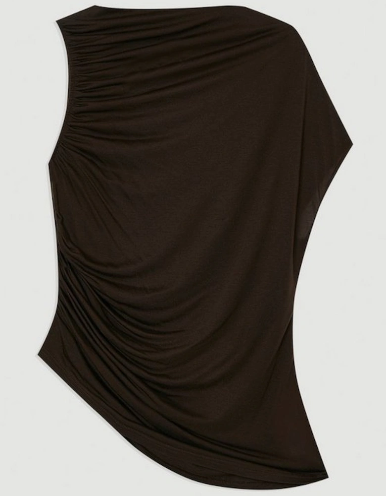 Tencel Ruched Detail Top