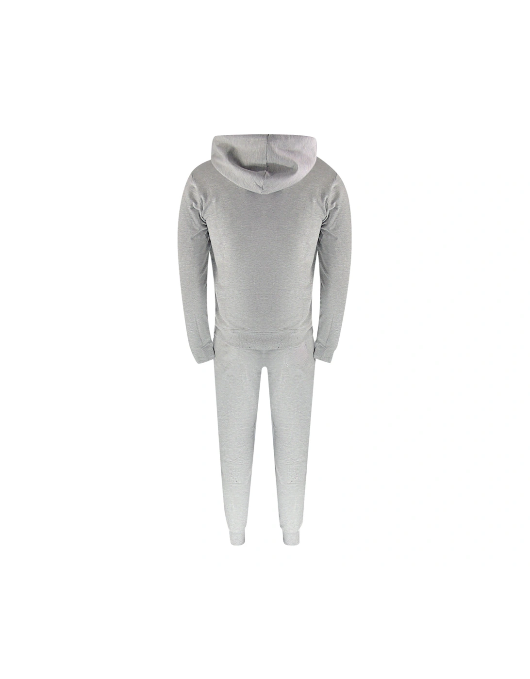 Grey Zip-Up Hoodie And Track Pants Set