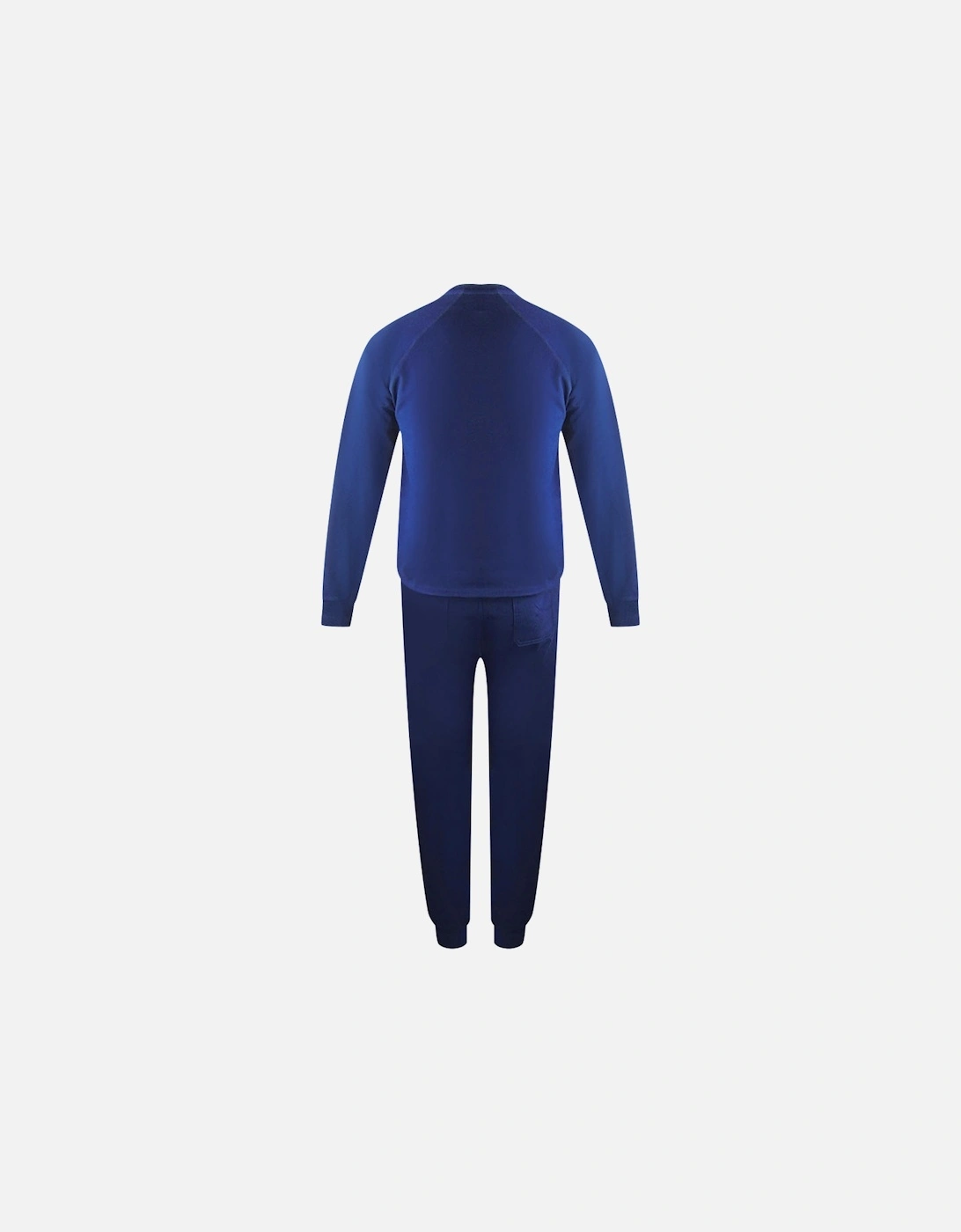 Old School Crewneck Navy Blue Track Pants Set
