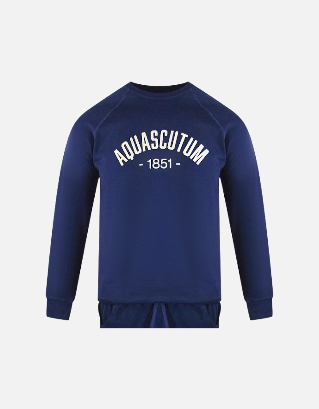 Old School Crewneck Navy Blue Track Pants Set