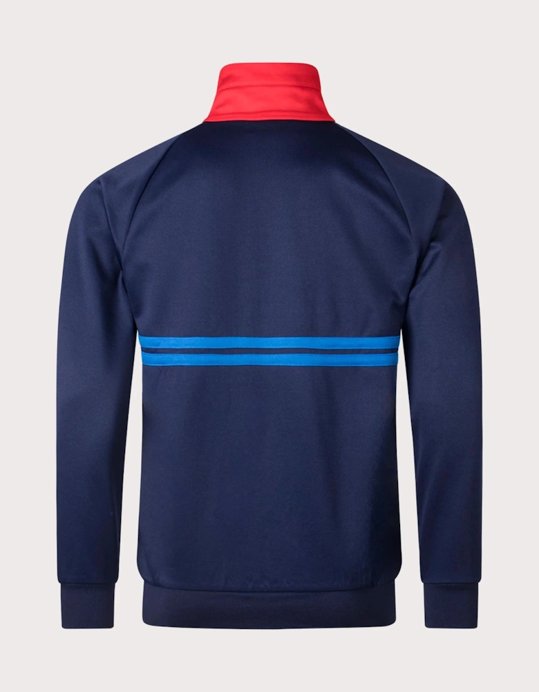 Dallas Track Top - Navy/Red