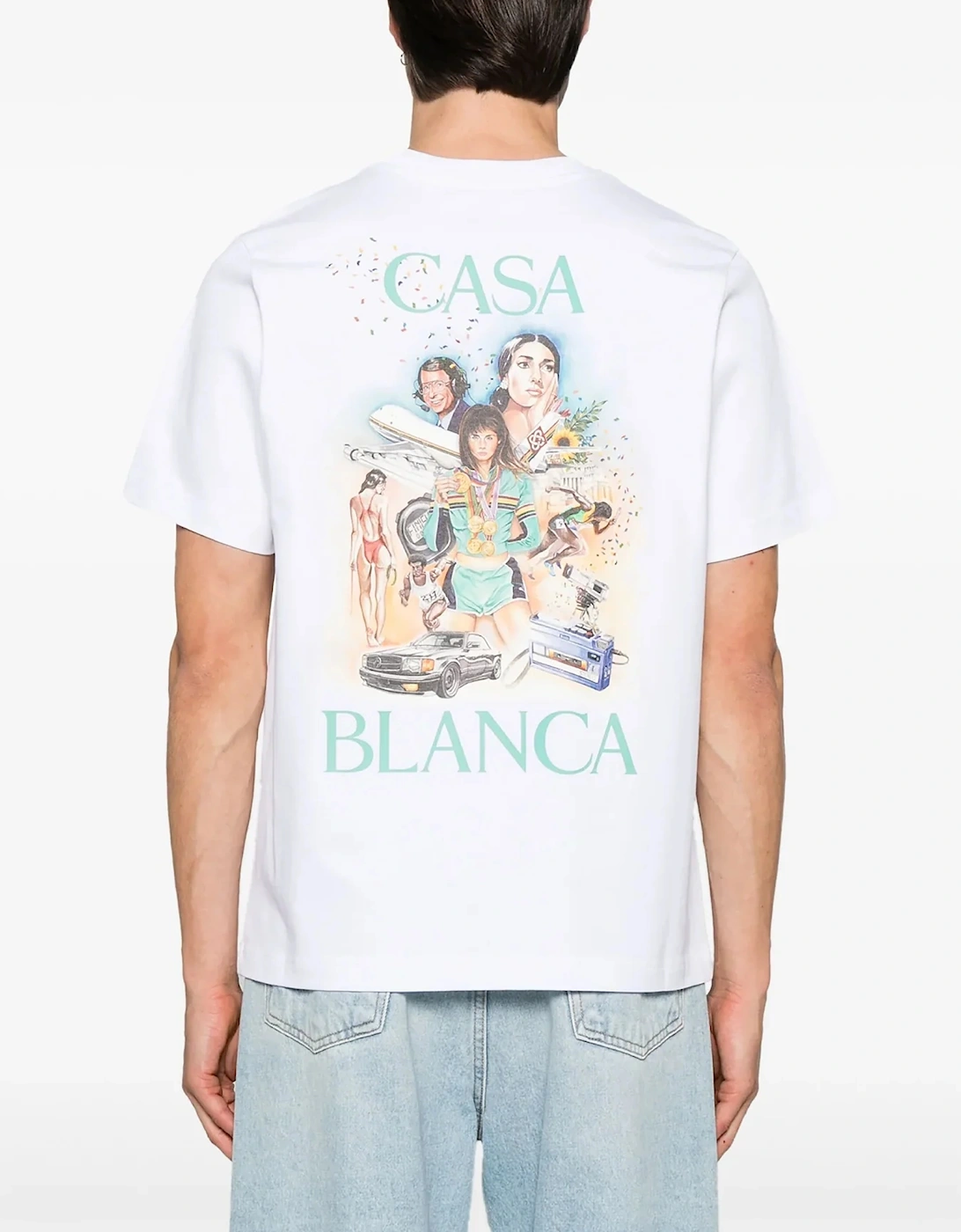 Celebration Du Sport Short Sleeve T-Shirt - White