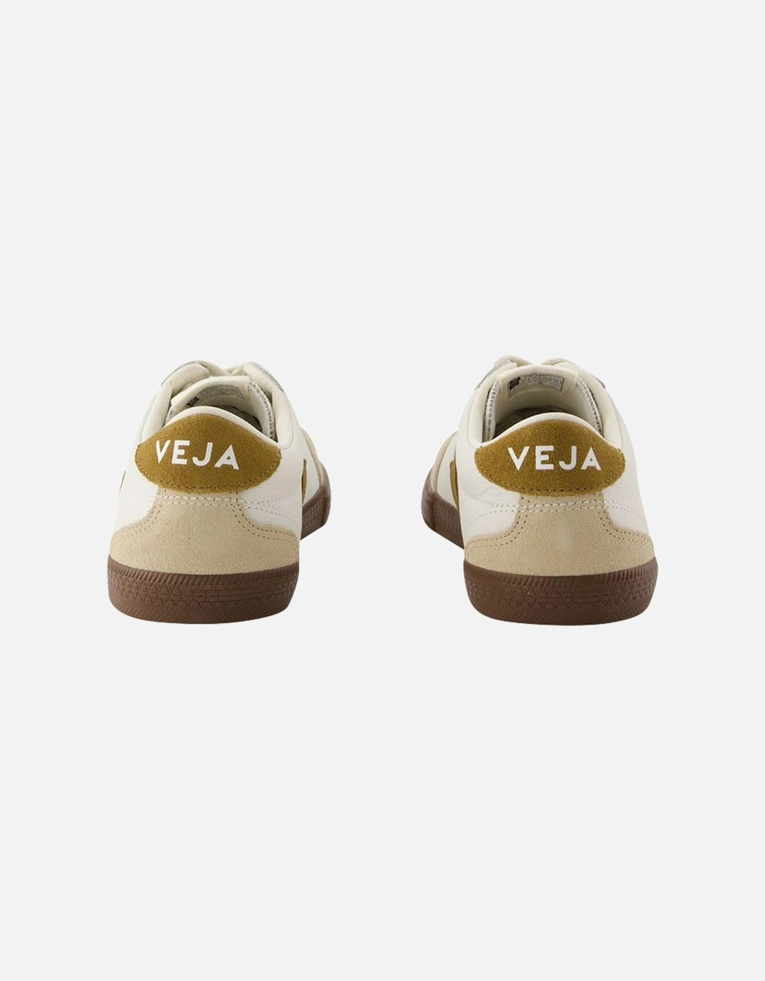 White Leather Volley Sneakers
