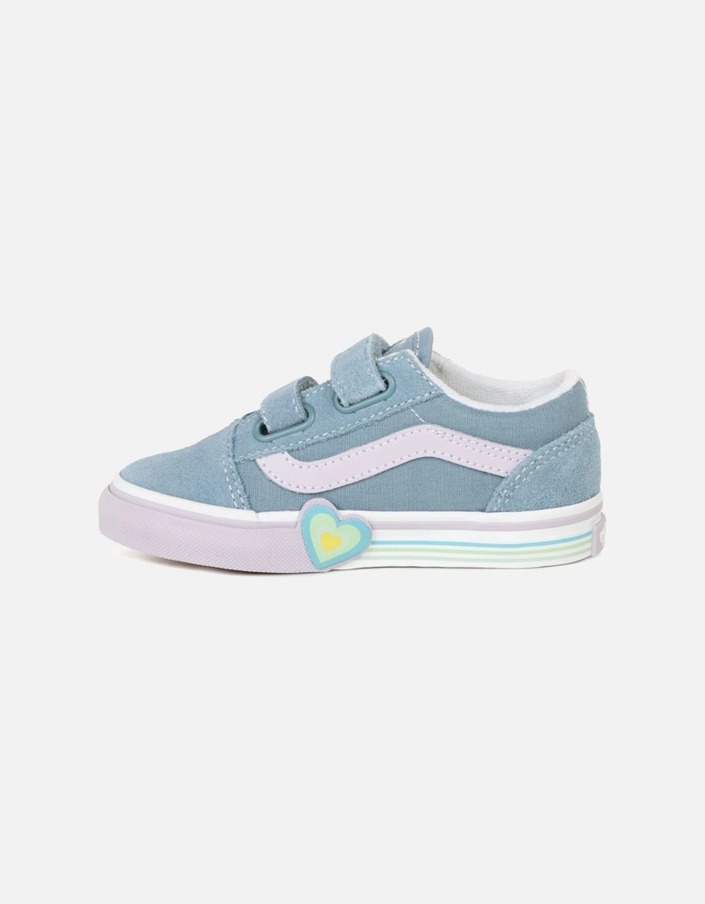 Old Skool V Heart Girls Infant Canvas Shoes
