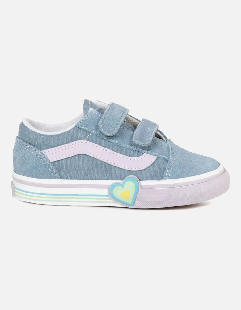 Old Skool V Heart Girls Infant Canvas Shoes