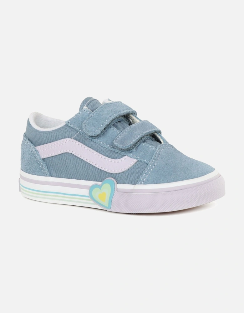 Old Skool V Heart Girls Infant Canvas Shoes