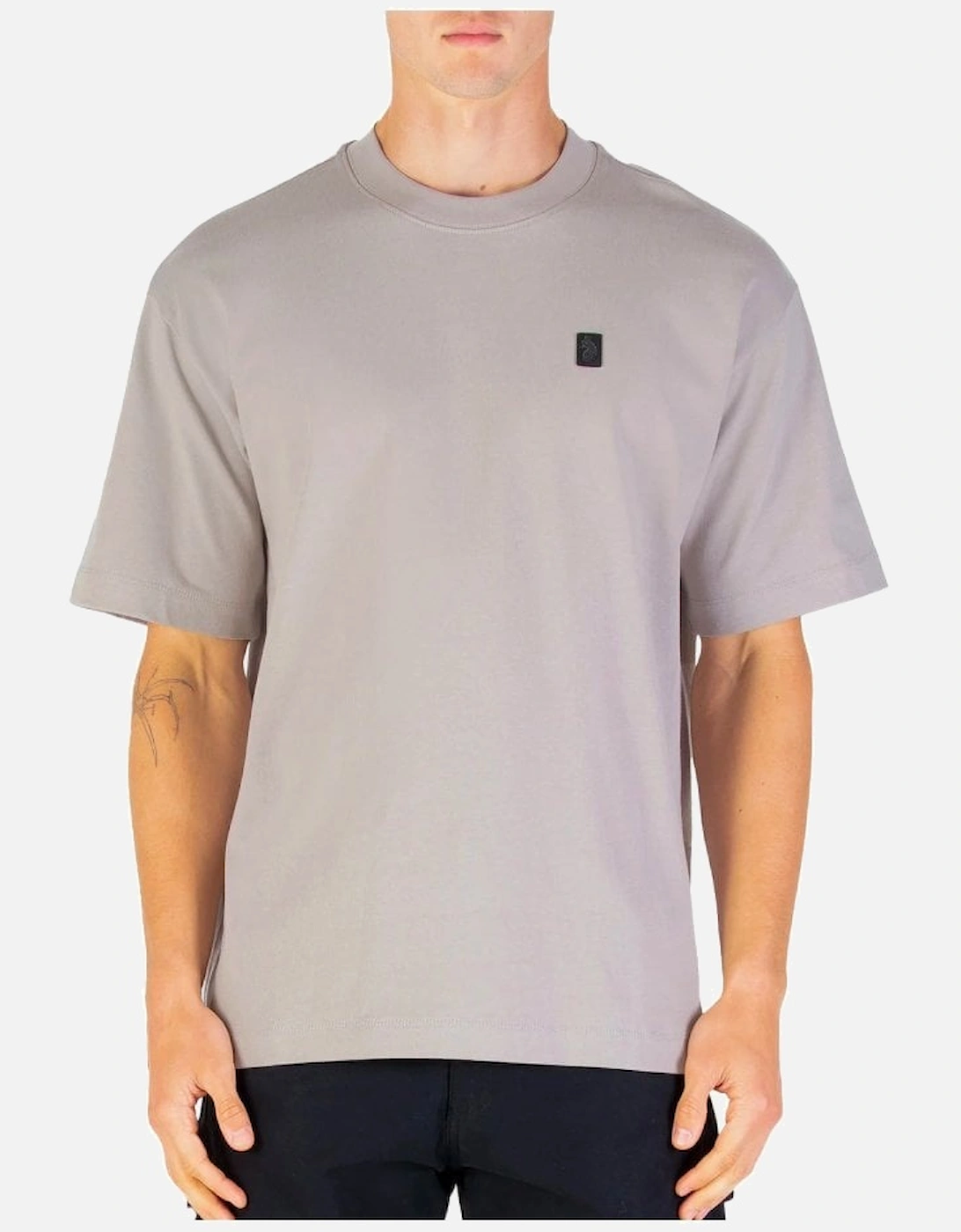 Clarke Crew Neck T Shirt Cement, 6 of 5