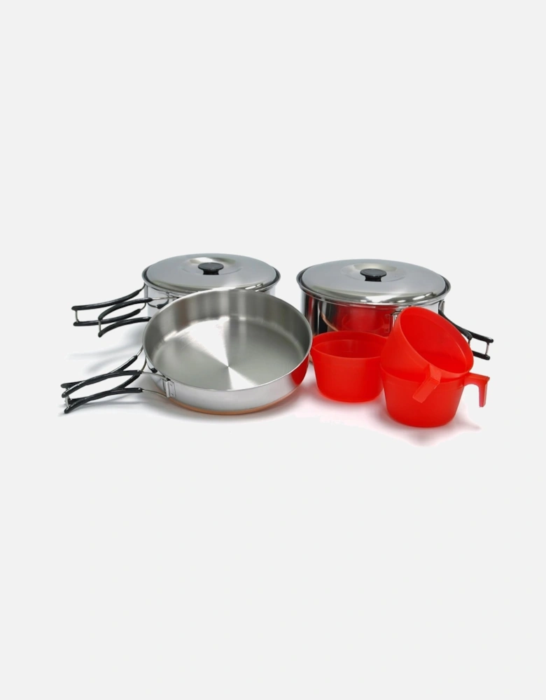 Great Outdoors Compact Steel Camping Cooking Set