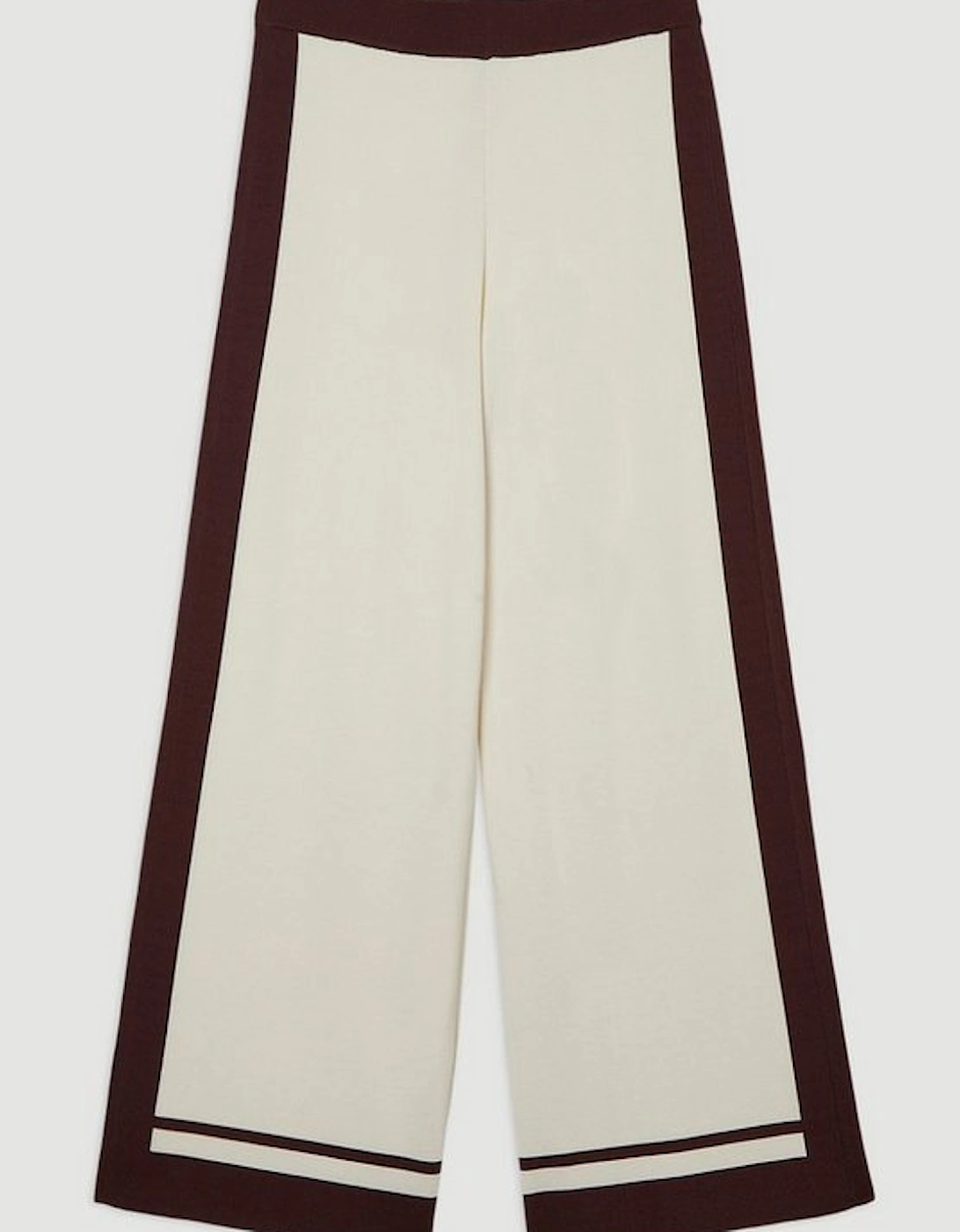 Colour Block Knitted Trousers