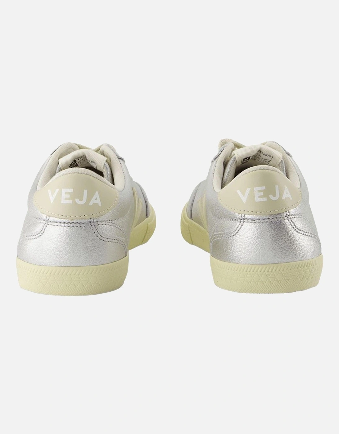Esplar Metallic Silver Leather Sneaker