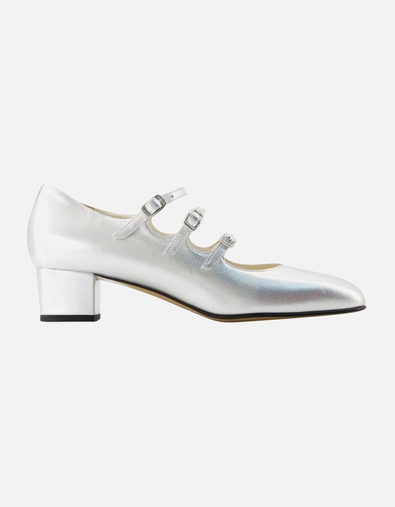Triple Strap Block Heel Pumps