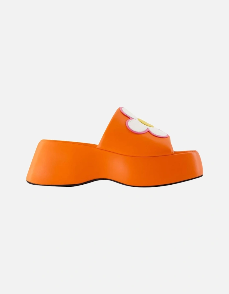 Platform Slides Flower Embellishment