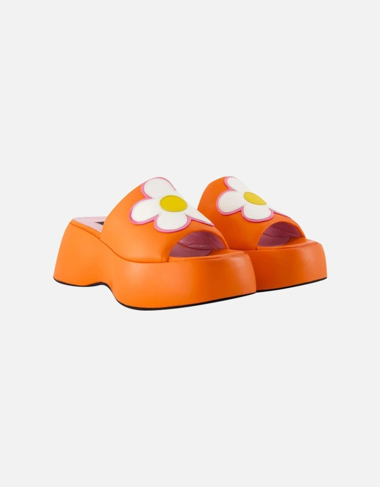 Platform Slides Flower Embellishment