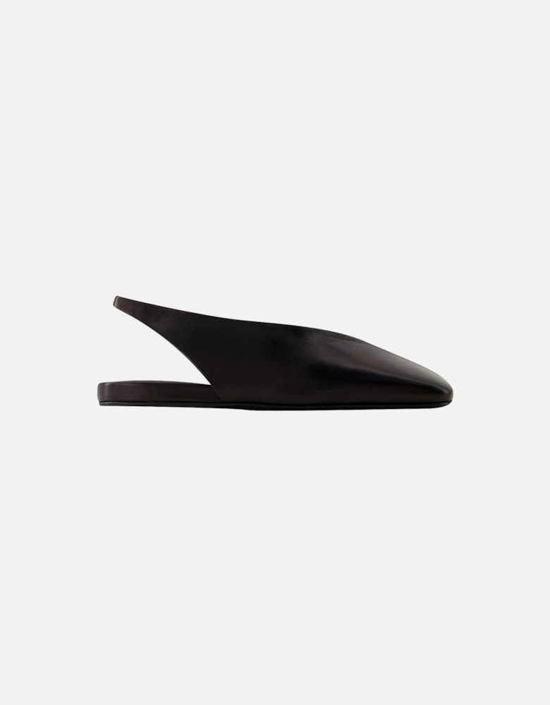 Leather Slingback Flats JS33011