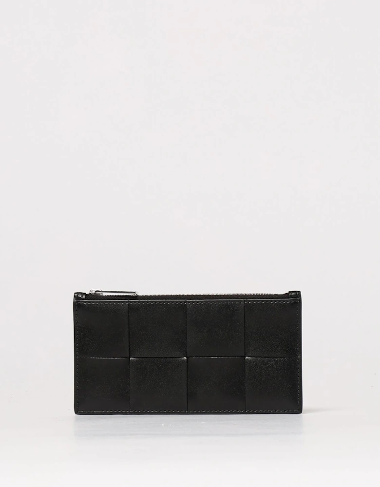 Intrecciato Leather Zip Wallet
