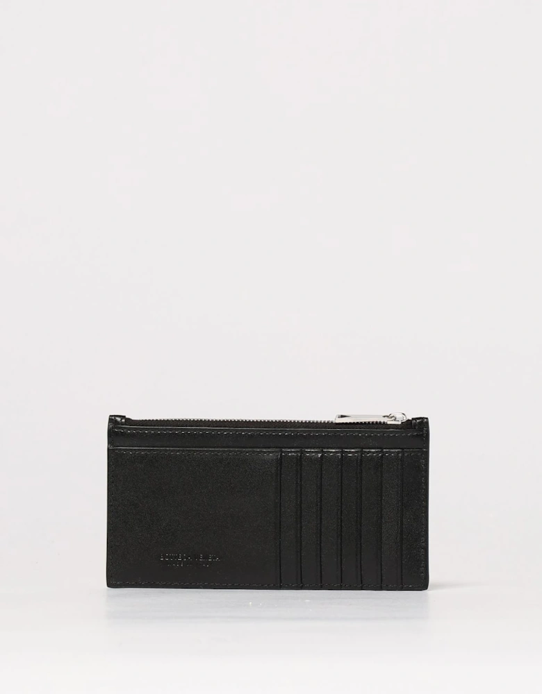 Intrecciato Leather Zip Wallet