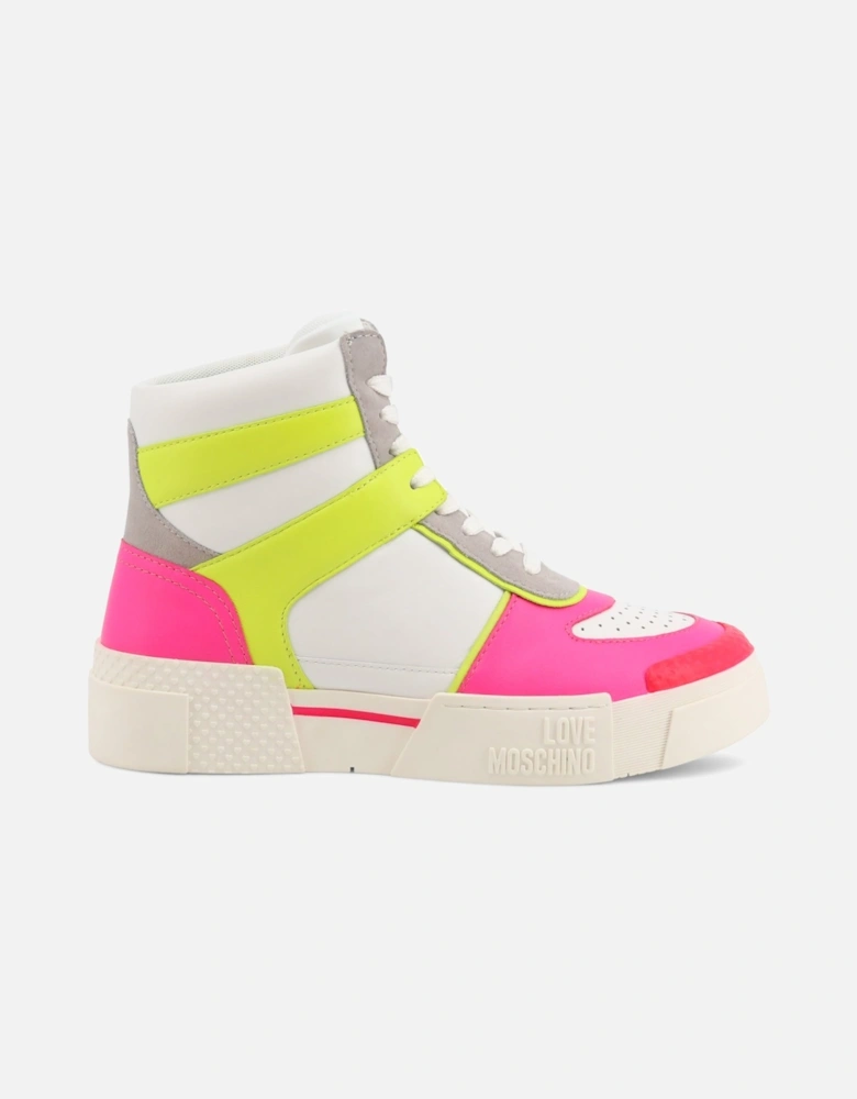 HighTop Sneakers Neon Colorblock Style