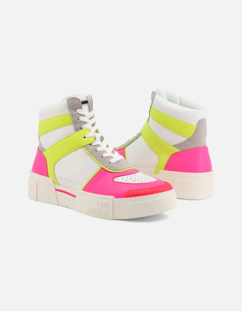 HighTop Sneakers Neon Colorblock Style