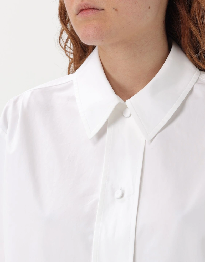 Relaxed Fit 34 Sleeve Poplin Shirt
