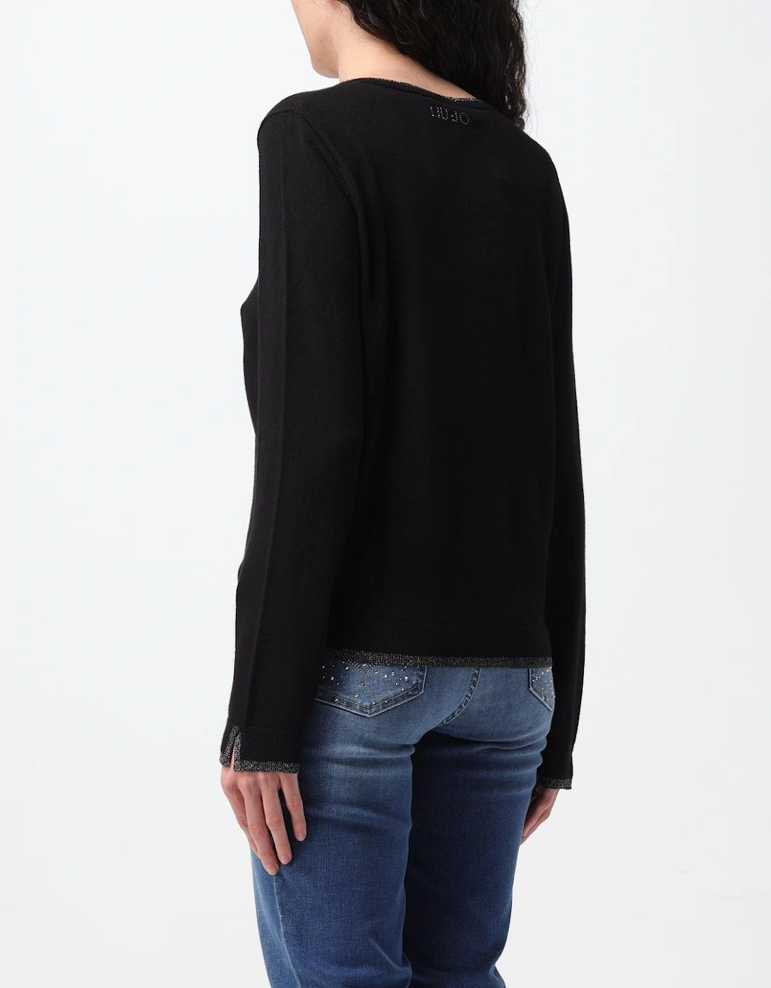 Knit Cardigan Sparkle Trim