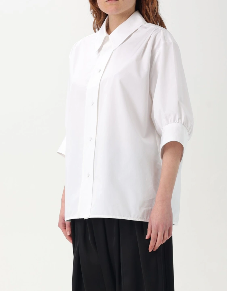 Relaxed Fit 34 Sleeve Poplin Shirt