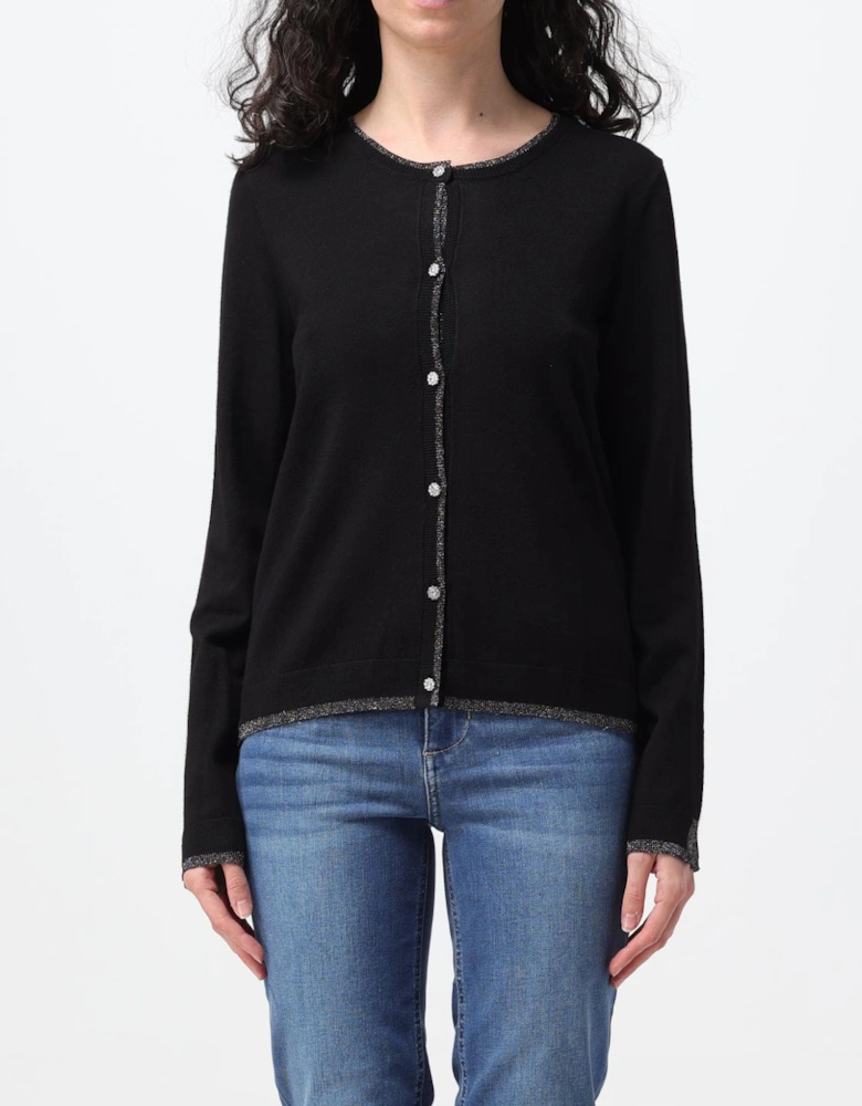 Knit Cardigan Sparkle Trim