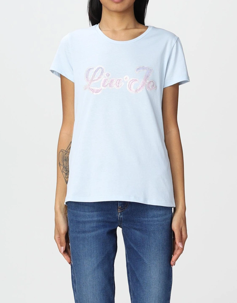 Short Sleeve Embellished Tee